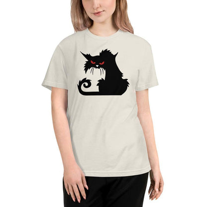 Angry Cat Shirt / Cat Lover T-shirt / Eco vriendelijke kleding