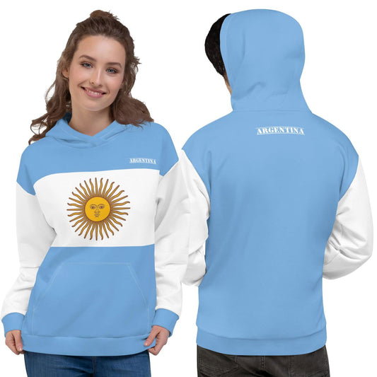 Roupas da Argentina / Roupa com capuz da bandeira da Argentina