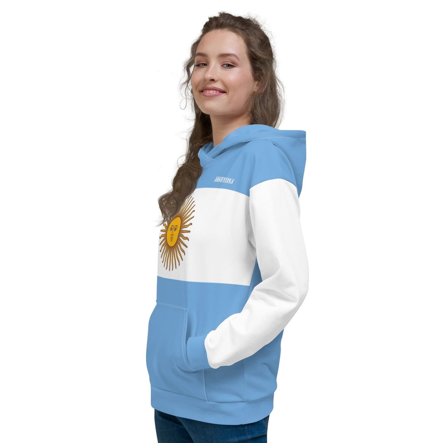 Roupas da Argentina / Roupa com capuz da bandeira da Argentina