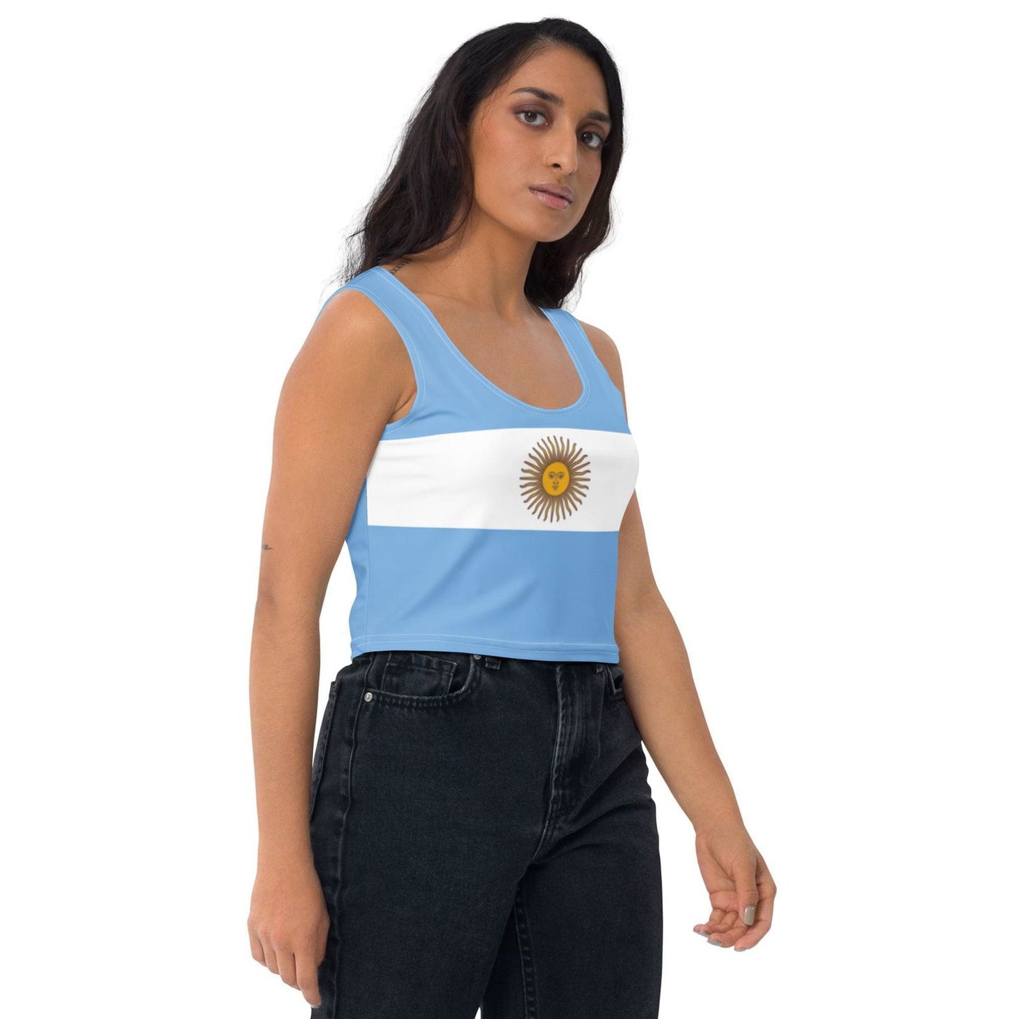 Top corto Argentina / Abbigliamento Bandiera Argentina