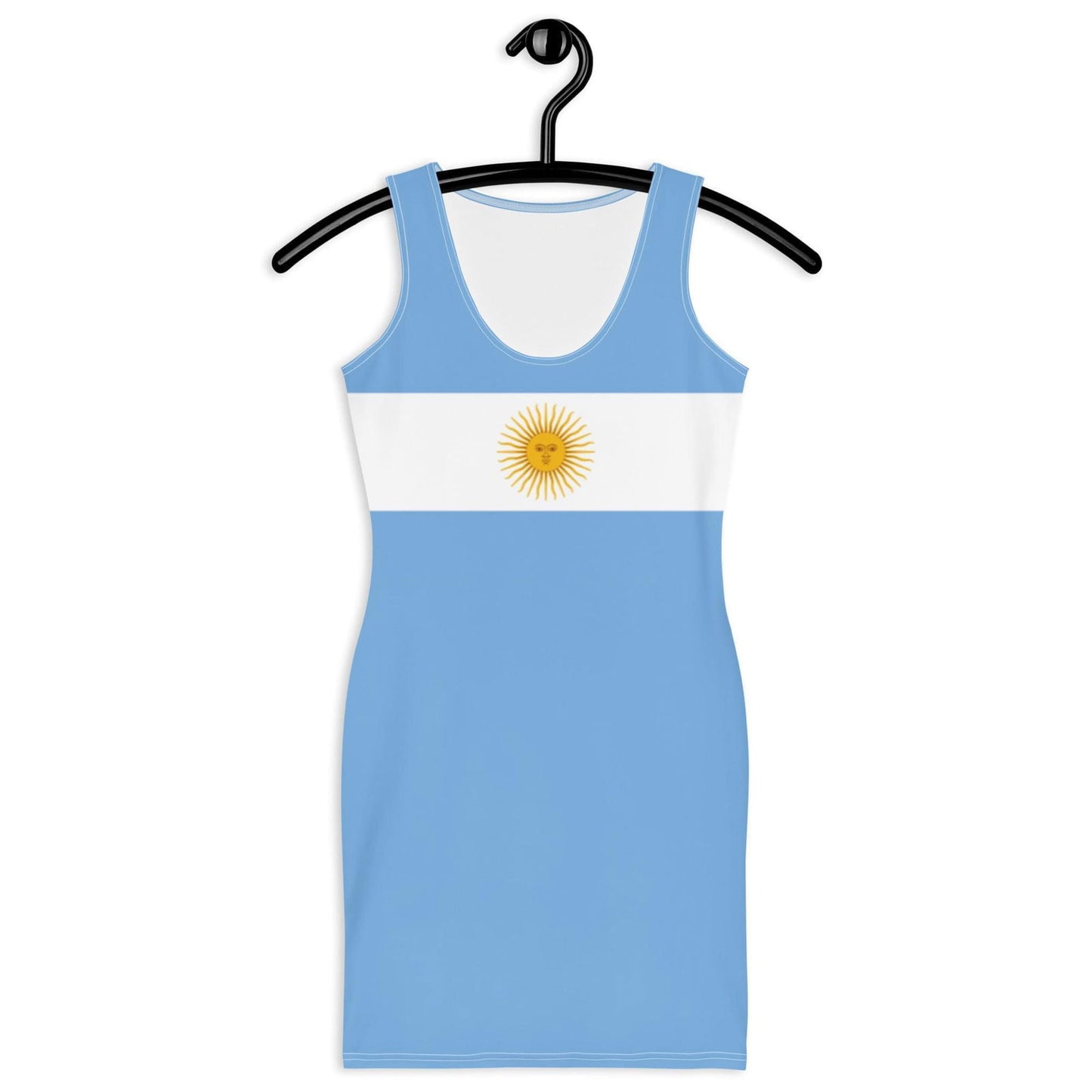 Argentinië Jurk Met Vlag Van Argentinië Kleuren / Lichtblauwe Jurk