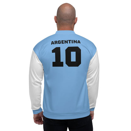 Jaqueta argentina/estilo unissex de roupa argentina/cores da bandeira argentina