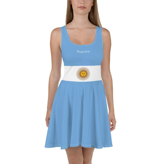 Argentina Sleeveles Skater Dress