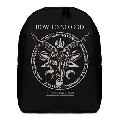 Atheistischer Rucksack / Bow To No God - Choose Darkness / Soft Goth Rucksack