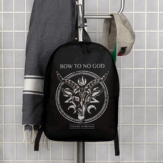 Mochila Ateia / Bow To No God - Choose Darkness / Mochila Soft Gótica