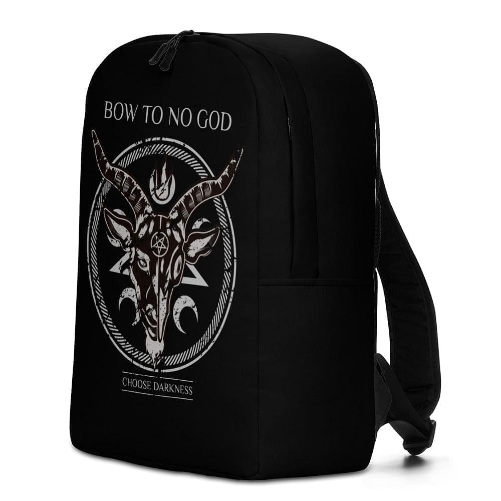 Sac à dos athée / Bow To No God - Choisissez les ténèbres / Sac à dos Soft Goth