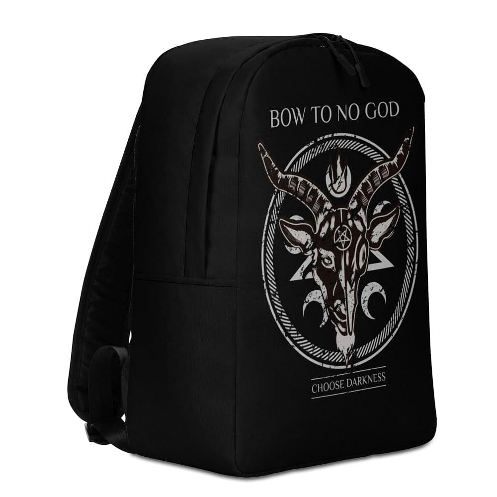 Sac à dos athée / Bow To No God - Choisissez les ténèbres / Sac à dos Soft Goth