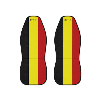 Fundas de asiento de coche con bandera de Bélgica Universal / Regalo para amantes de los coches