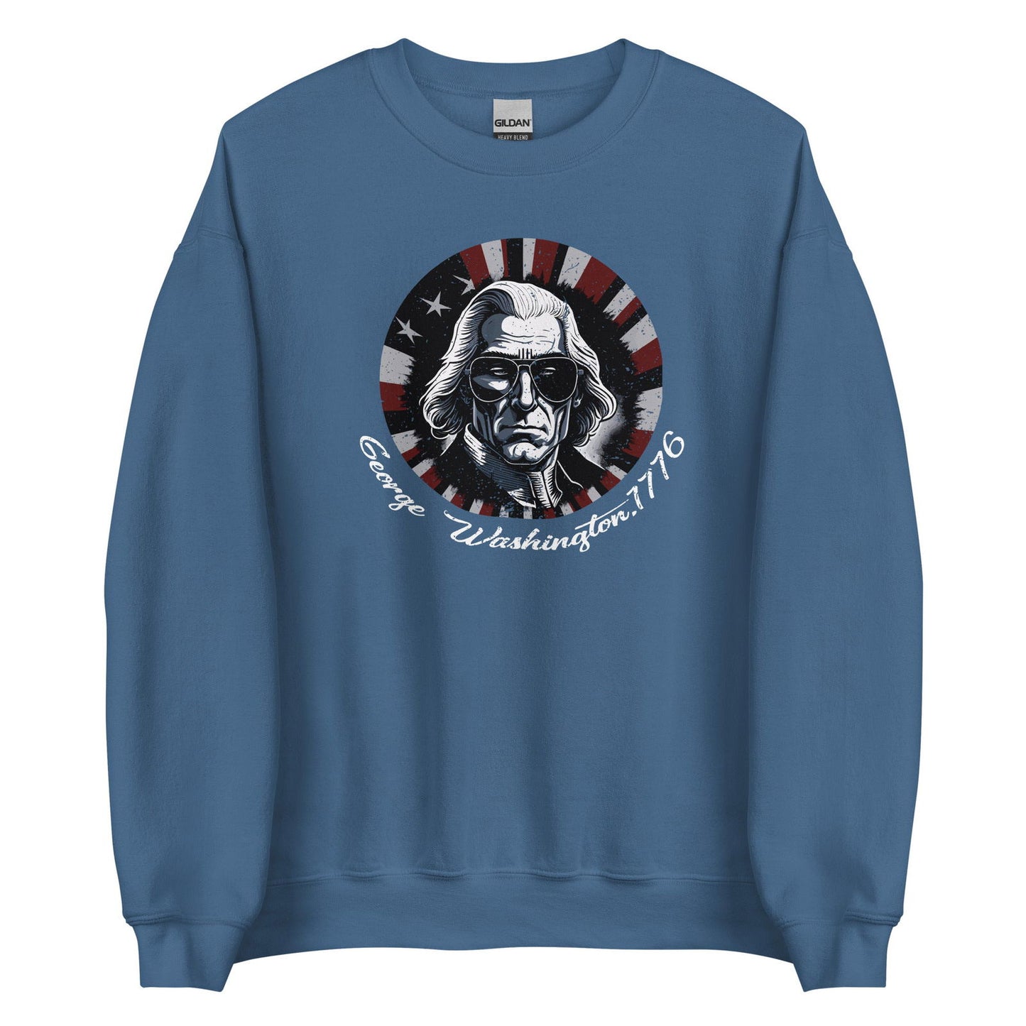 Storia Felpa unisex George Washington taglia S - 5XL