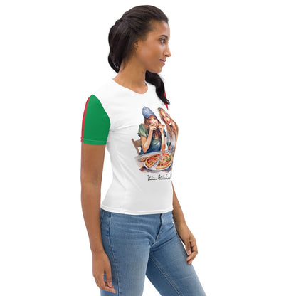 Pizza-Liebhaber-Geschenk-Damen-T-Shirt für Italien-Liebhaber