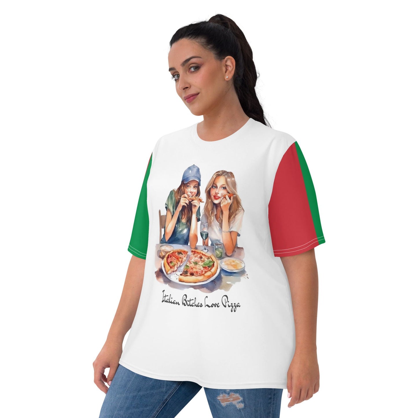 Pizza-Liebhaber-Geschenk-Damen-T-Shirt für Italien-Liebhaber