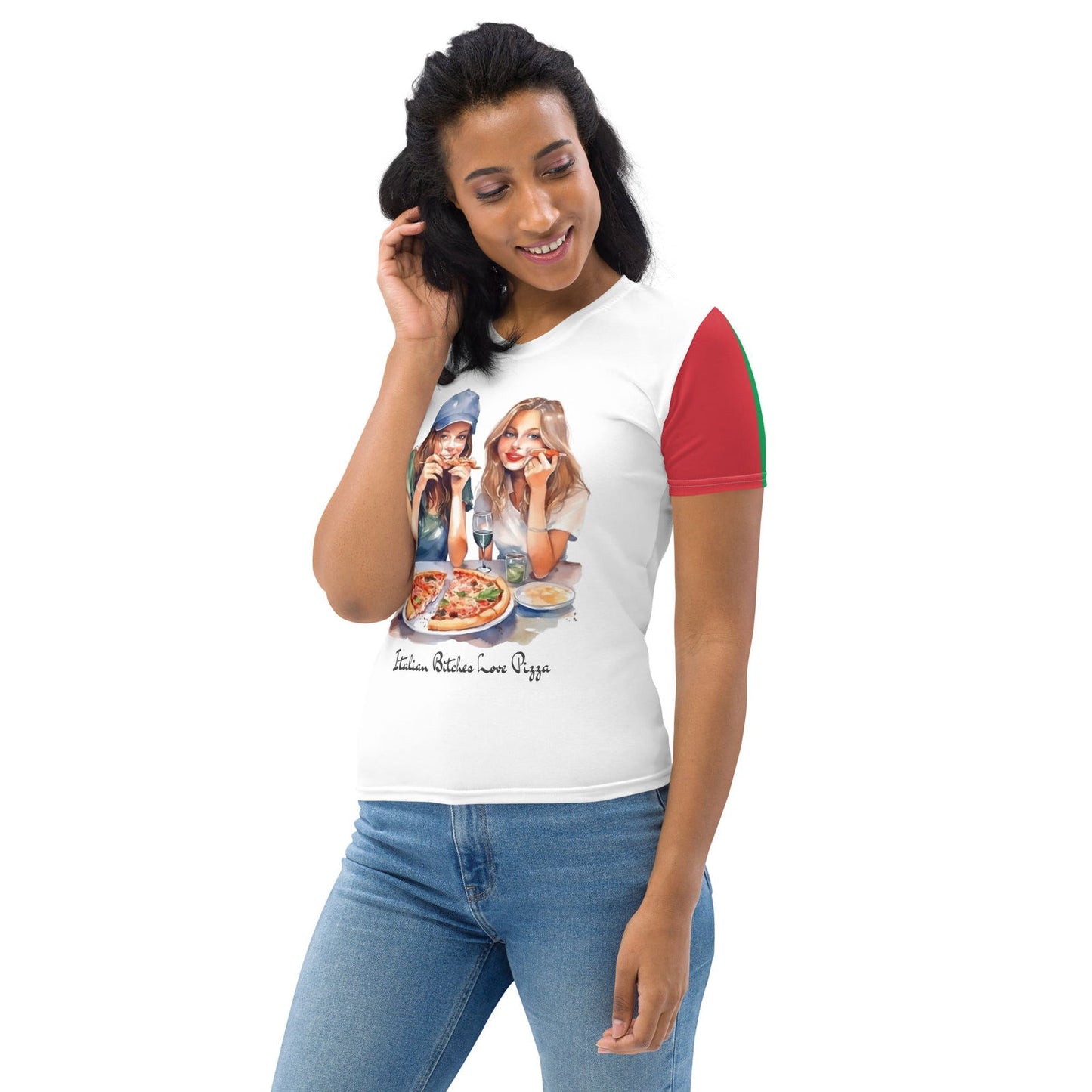 Camiseta feminina presente para amante de pizza para amante da Itália