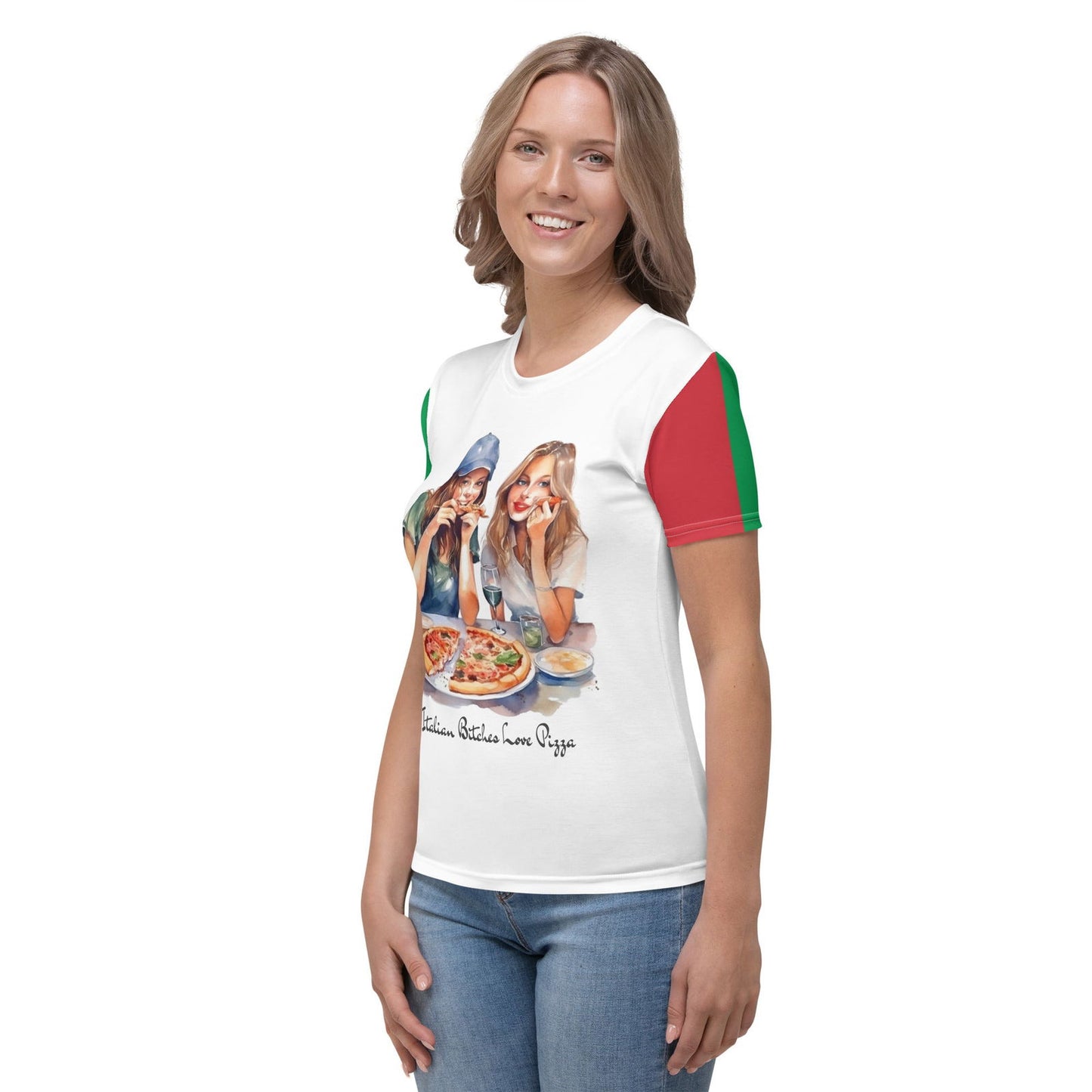 Pizza-Liebhaber-Geschenk-Damen-T-Shirt für Italien-Liebhaber