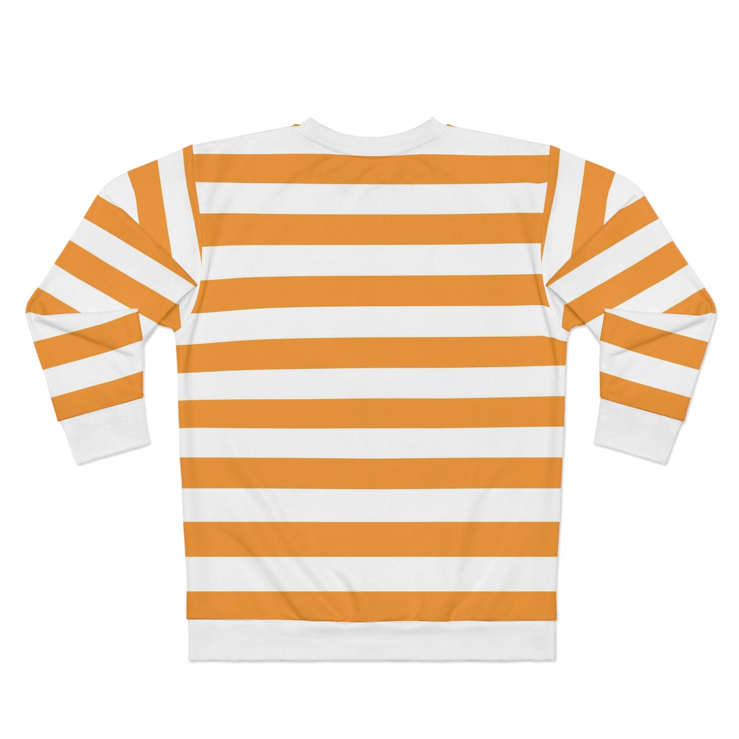 Orange Striped Sweatshirt