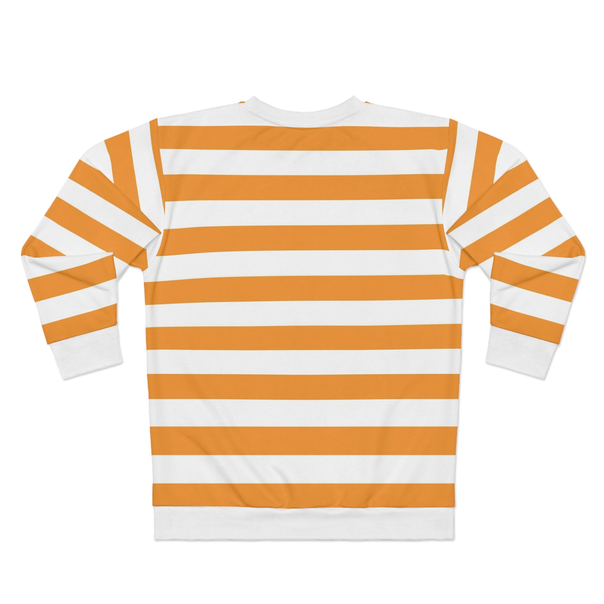 Orange Striped Sweatshirt