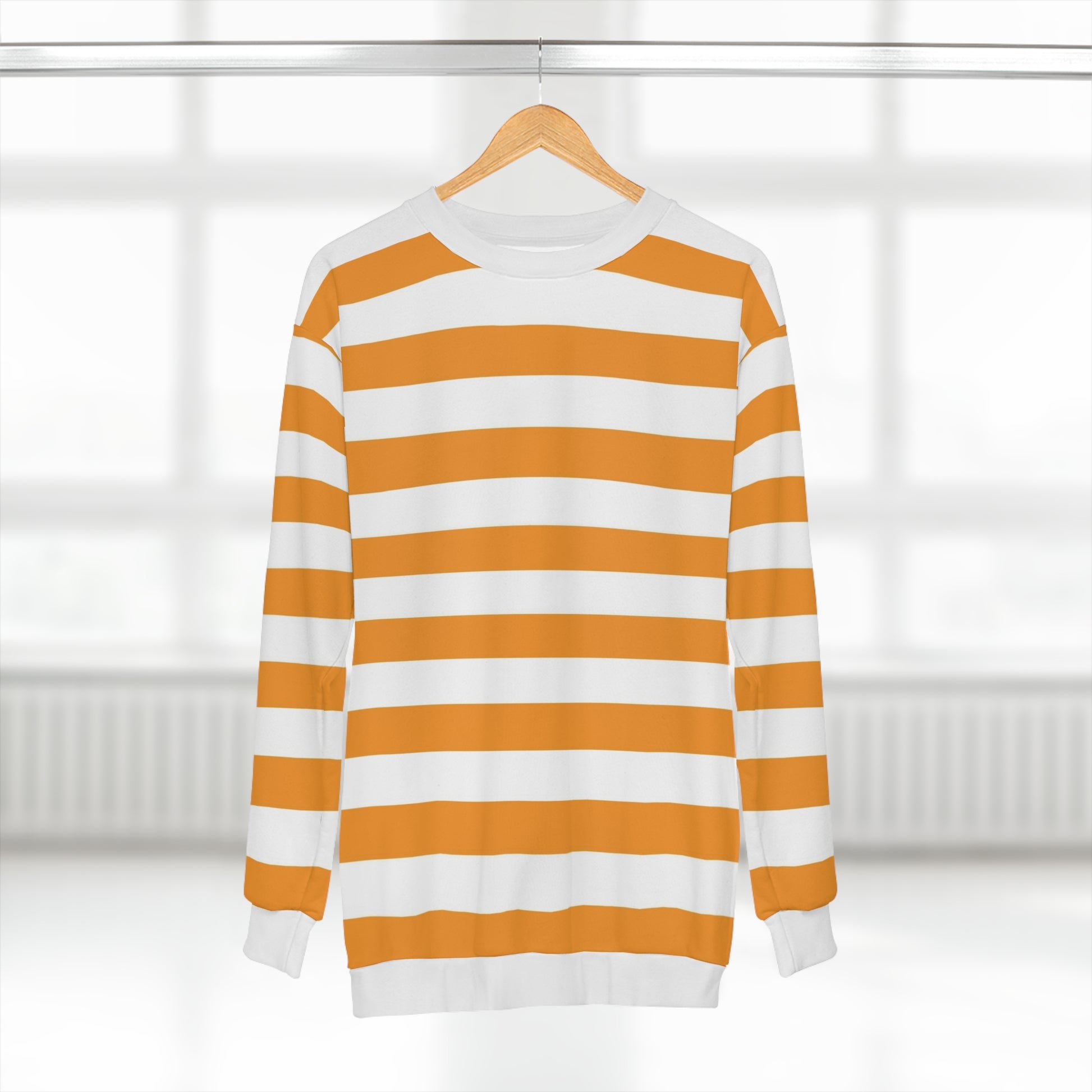 Orange Striped Sweater 