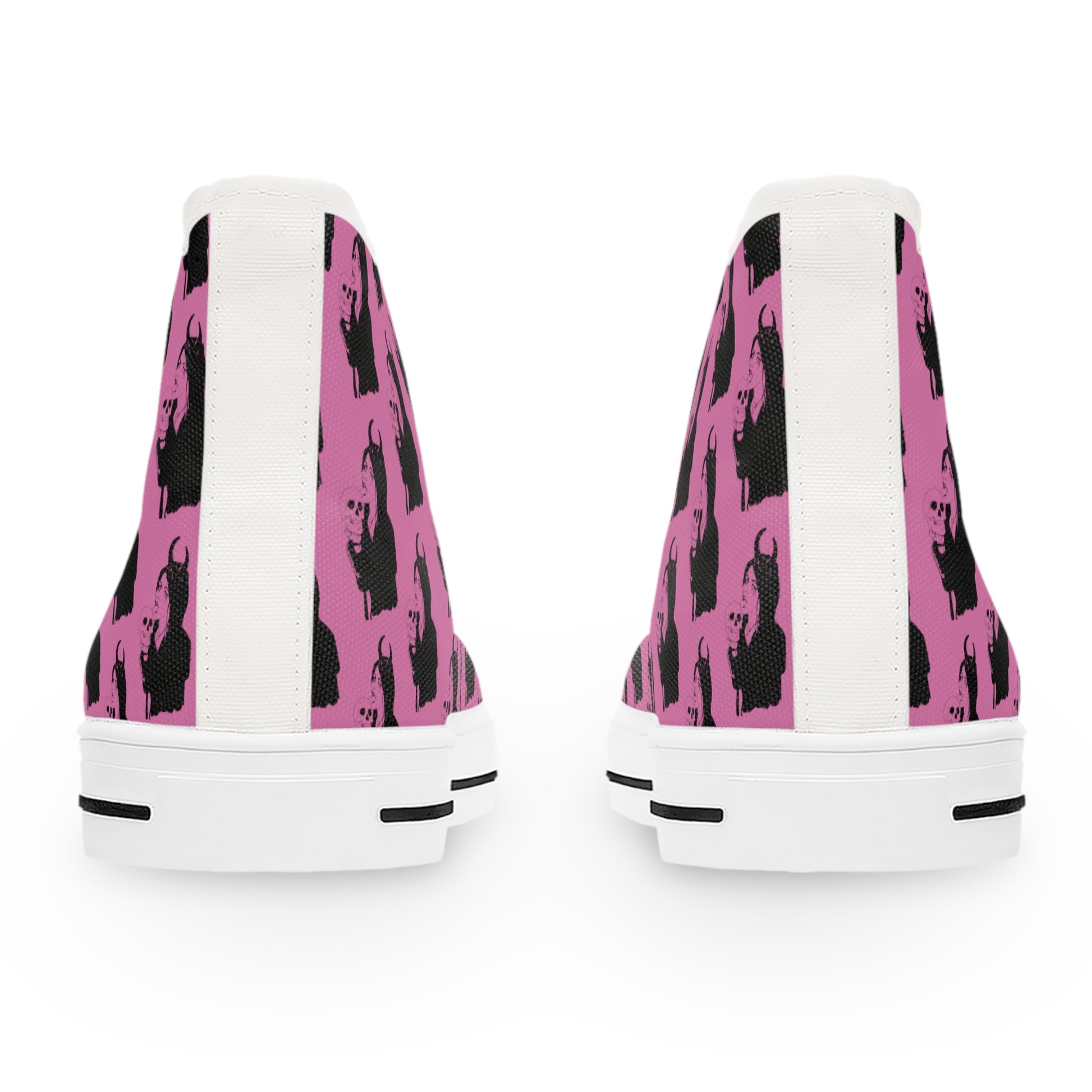 Pink Goth Sneakers For Women With Skull Licking Gothic Woman Print