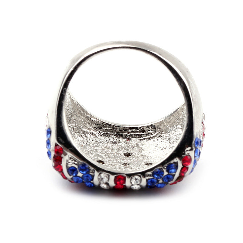 Statement ring with Union Jack design - stand out from the crowd