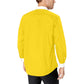 Back side bold yellow shirt with button-down collar and chest pocket