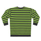 green black striped sweater