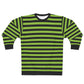 Black And Green Striped Sweater For Men And Women