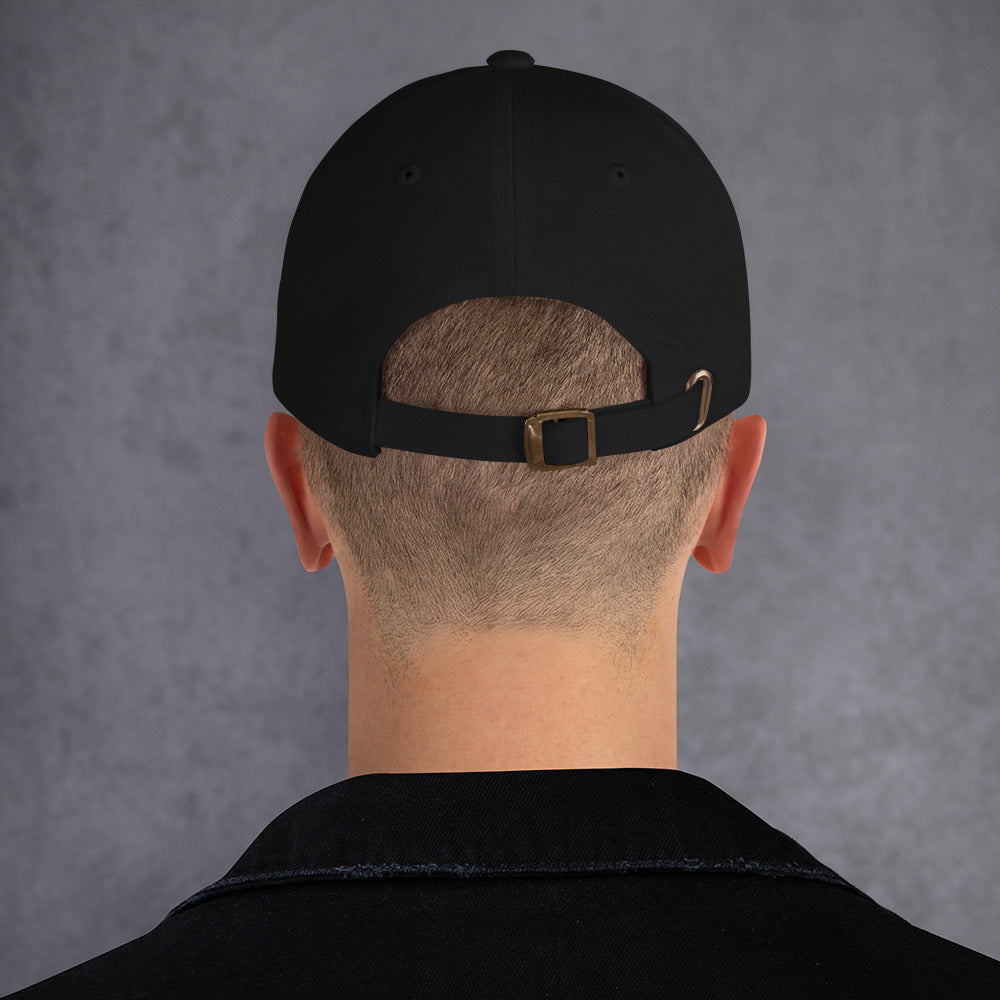 Adjustable Armenian dad hat with antique buckle strap