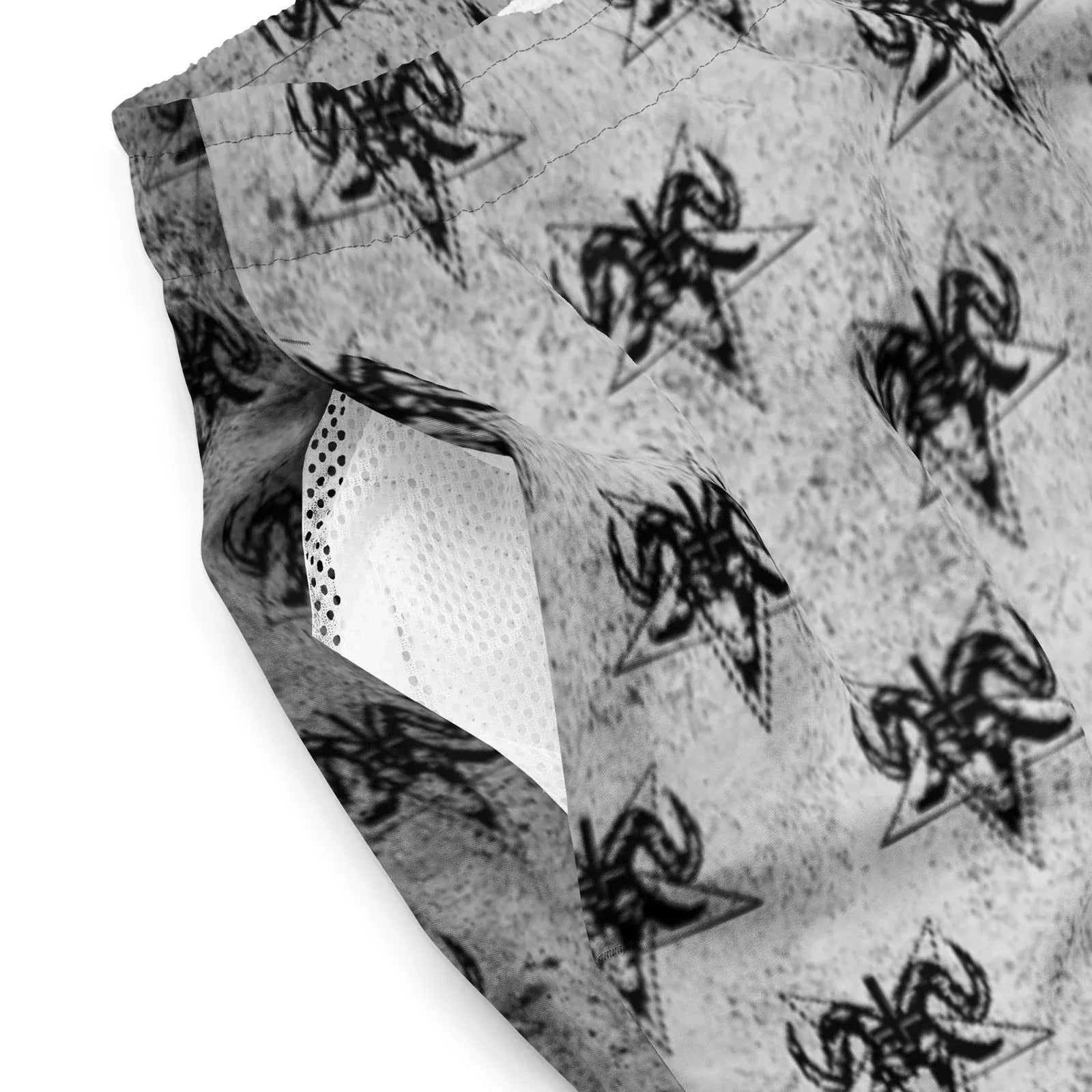 Alternative men's swim shorts for goth lifestyle and festivals