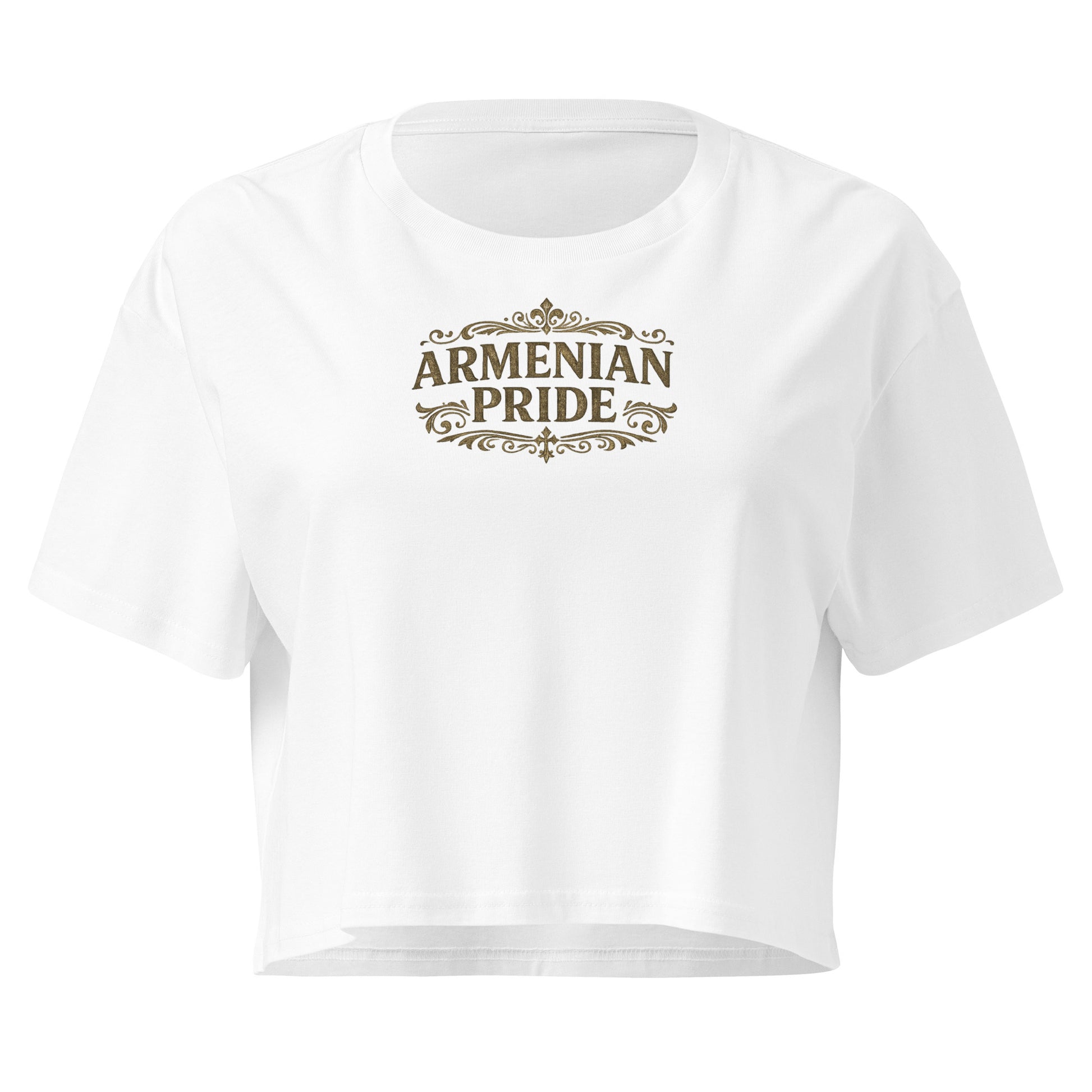 Armenian heritage crop top with relaxed, comfortable fit