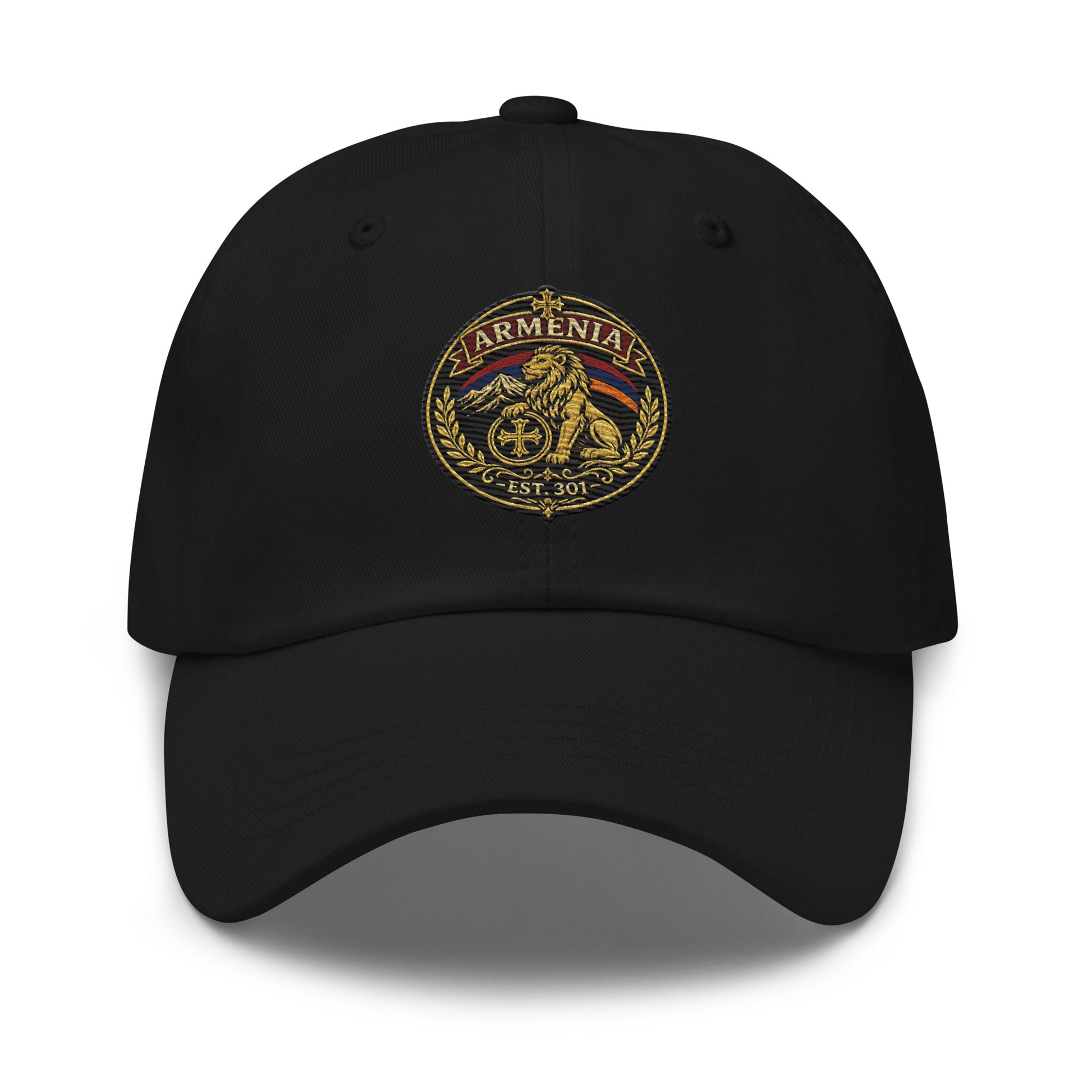 Armenian pride hat with lion and Ararat crest