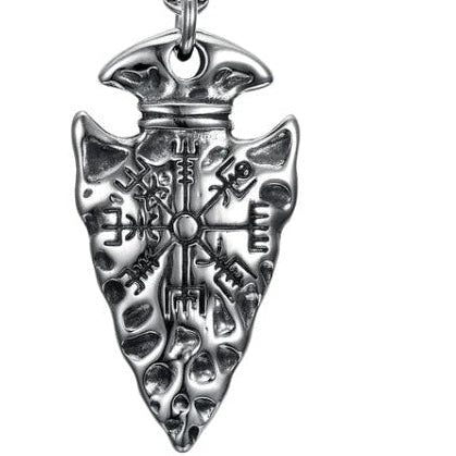 Asgard handcrafted stainless steel spearhead pendant
