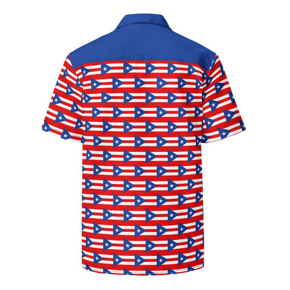 Back Side Purto Rico Flag Shirt