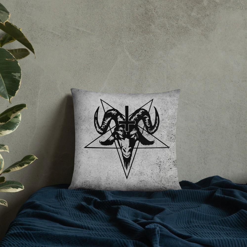 Baphomet gothic decorative pillow