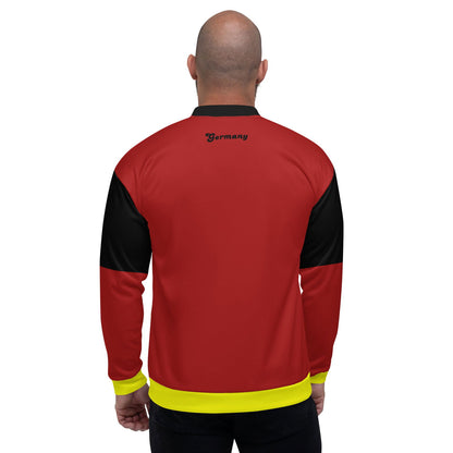 Black red yellow Germany bomber jacket for casual outfits