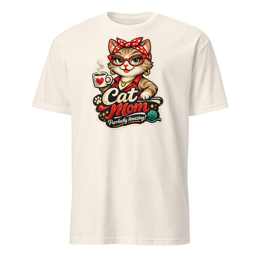 Cat Mom T-shirt Mother’s Day gift made of soft ring-spun cotton