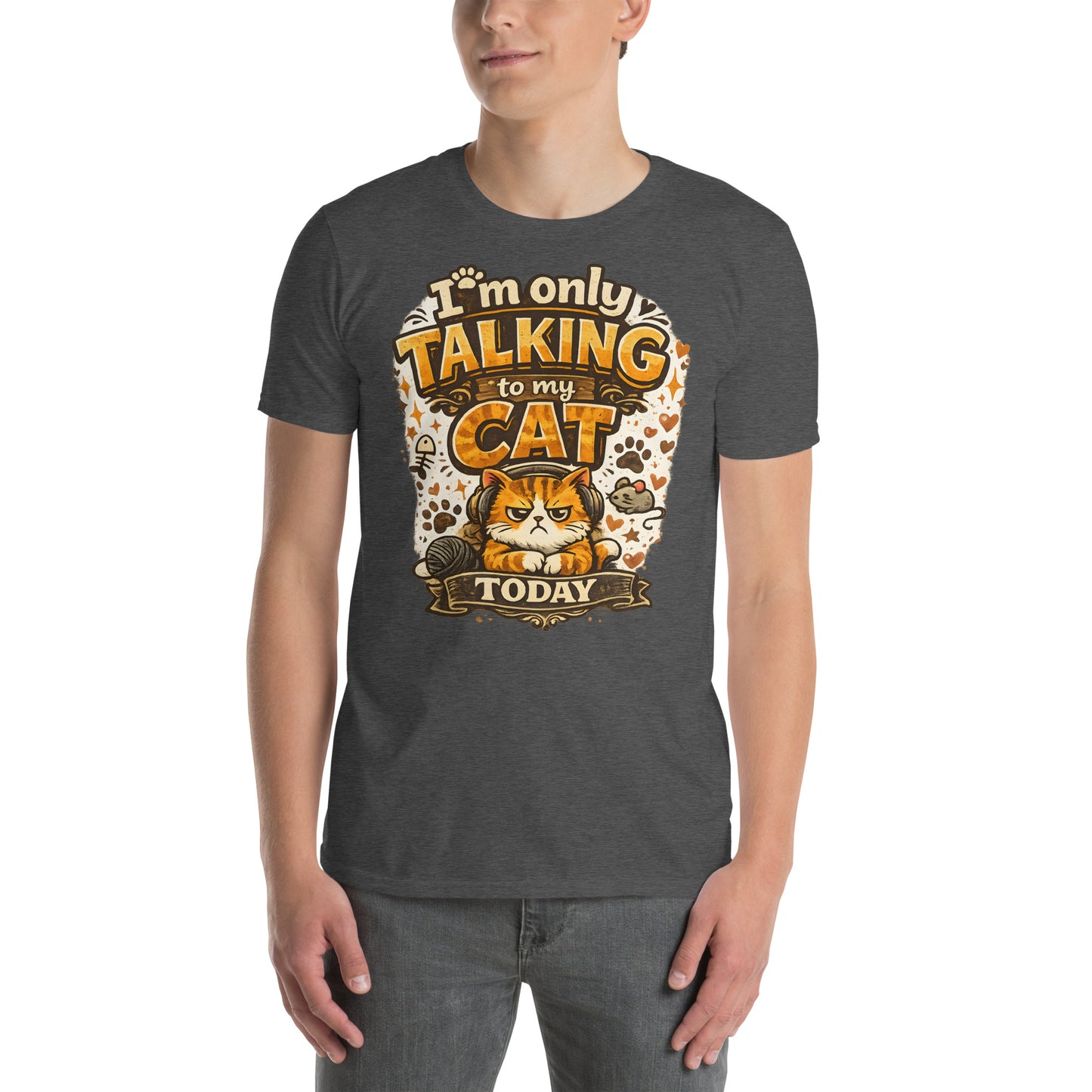 Cat lover gift t shirt for men with funny saying