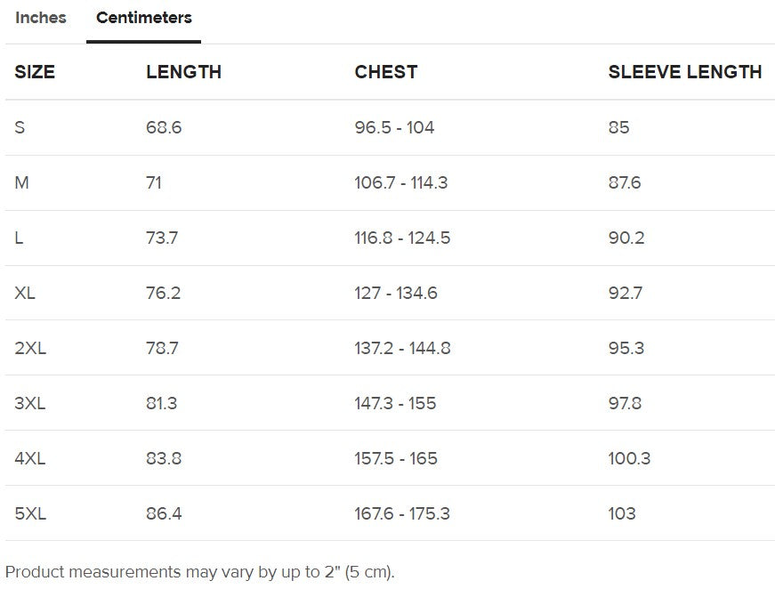 Centimeters Size Guide Sweater