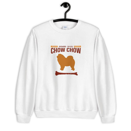 Chow Chow sweatshirt with minimalist dog silhouette