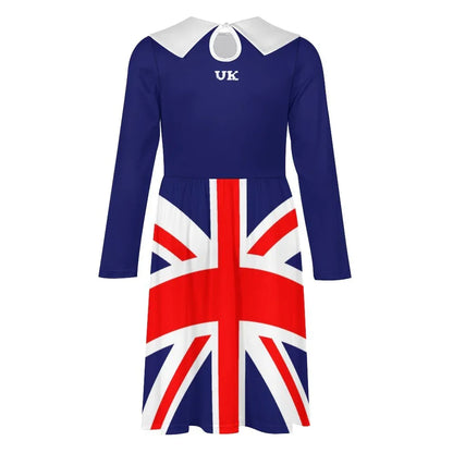 union jack dress Child's Union Jack Dress | Long Sleeved Dress
