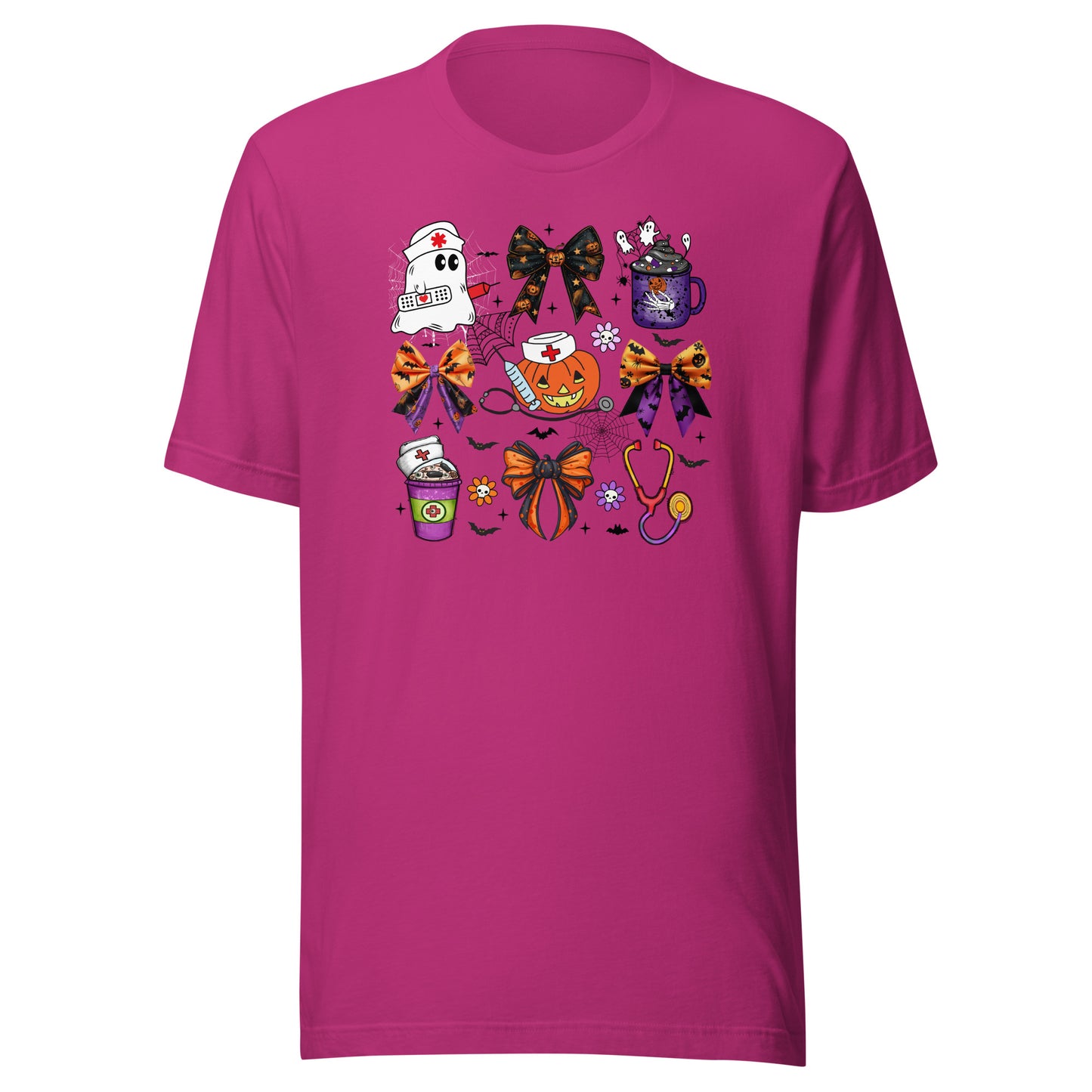 Cotton Nurse Halloween T-shirt with nurse-inspired design