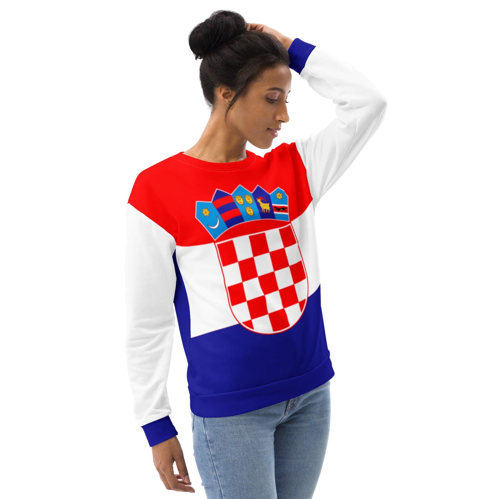 Croatia Flag Sweatshirt / Unisex Croatia Clothes