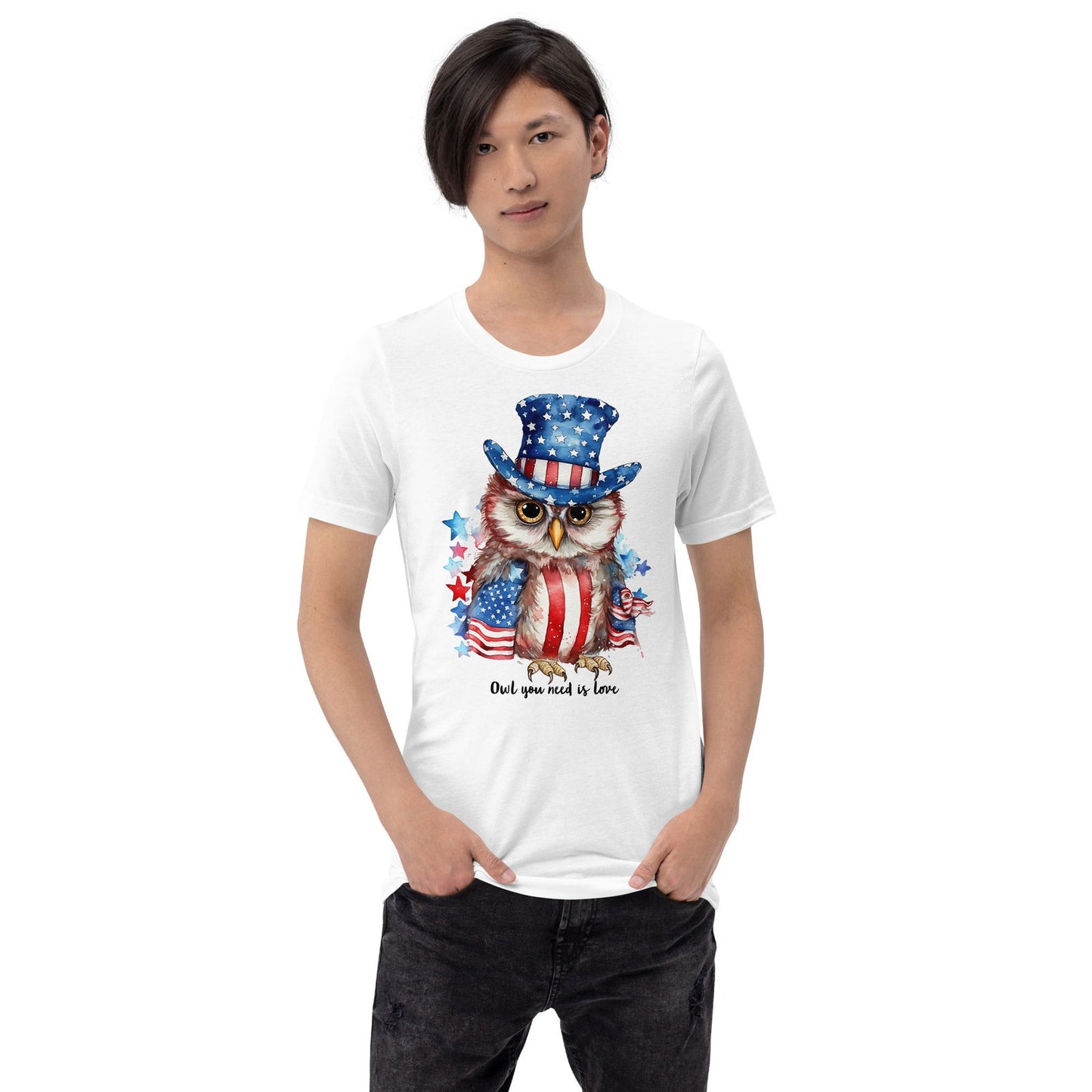 Custom Patriotic Owl For Owl Lovers