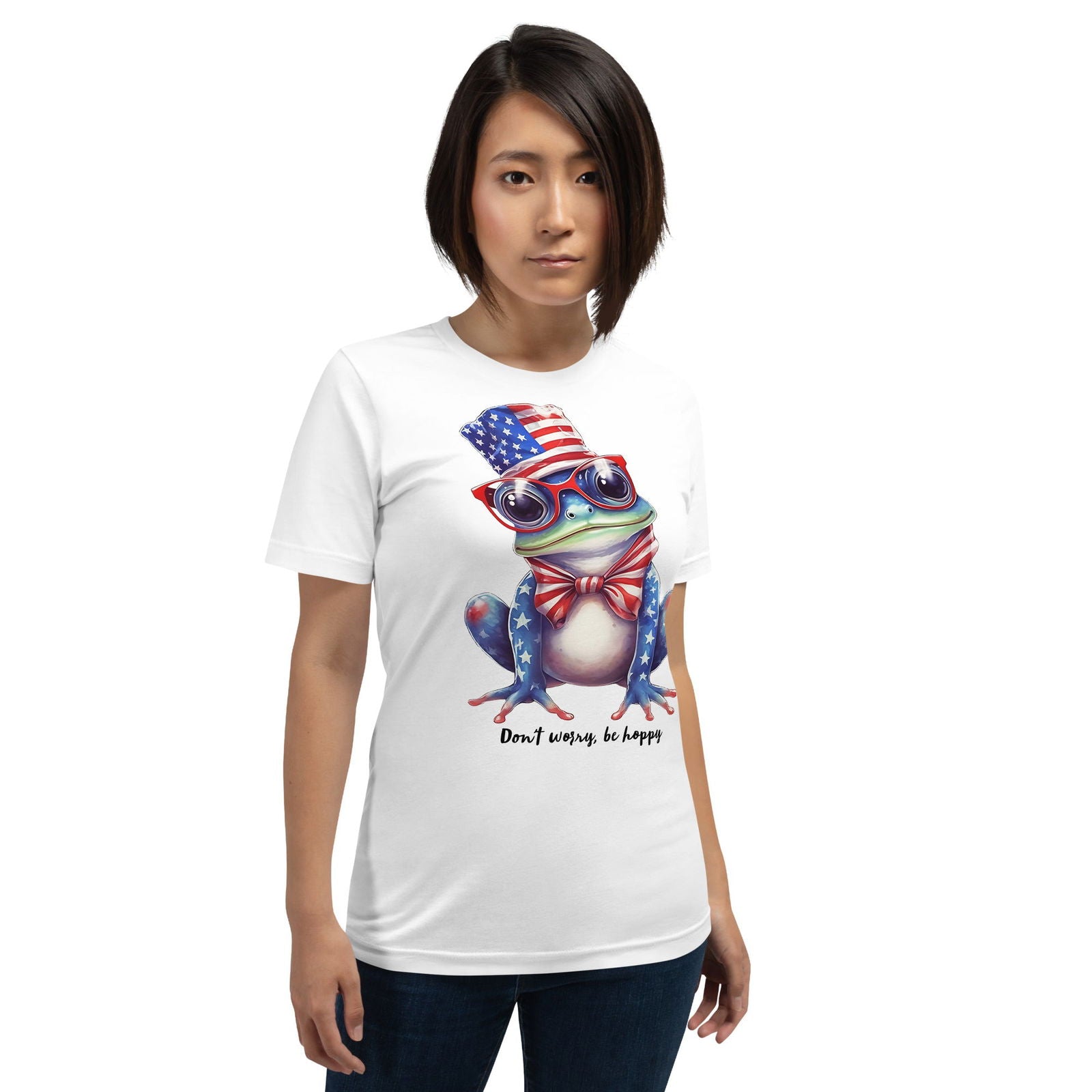 Cute Patriotic Frog Tshirt 