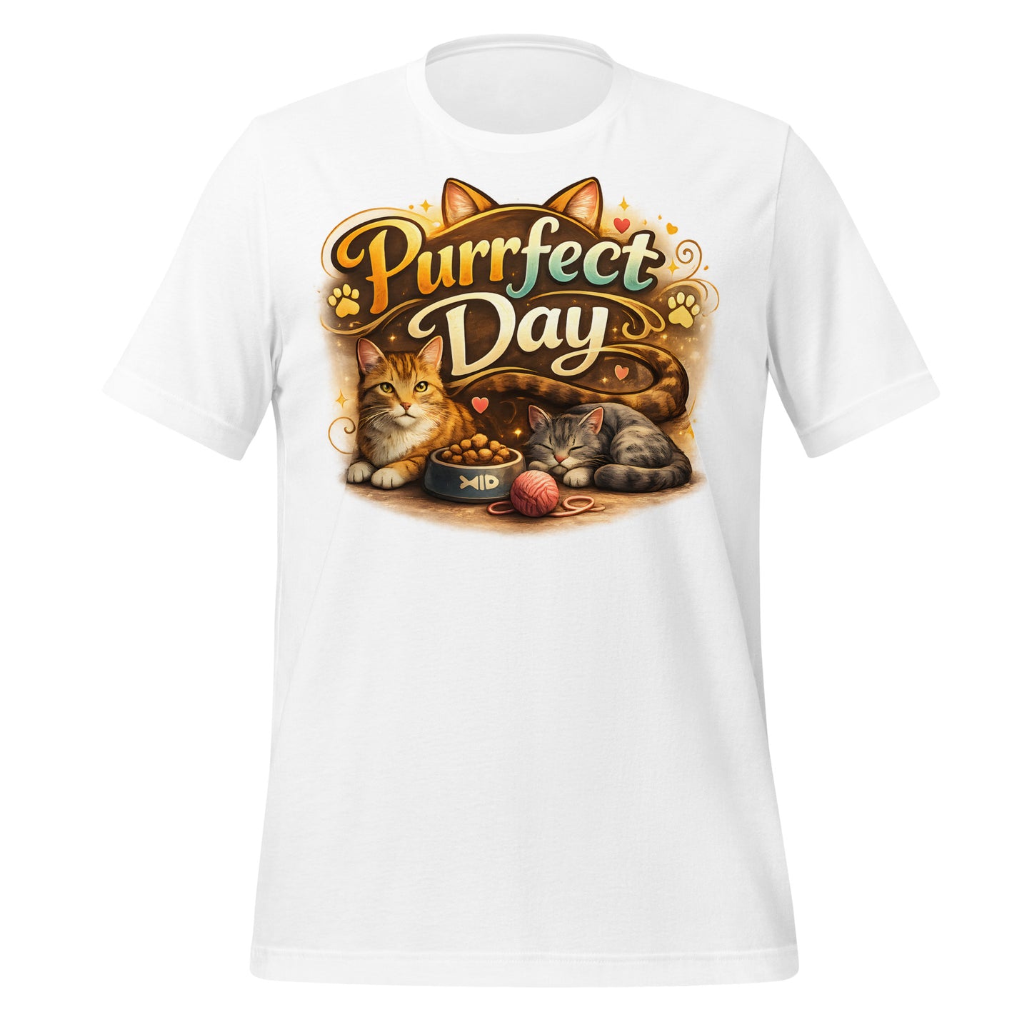 Cute cat themed T-shirt for everyday casual wear