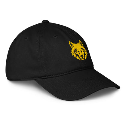 Dacian wolf pride cap black gold embroidered headwear