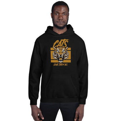 Detailed tiger illustration on a comfortable cotton hoodie
