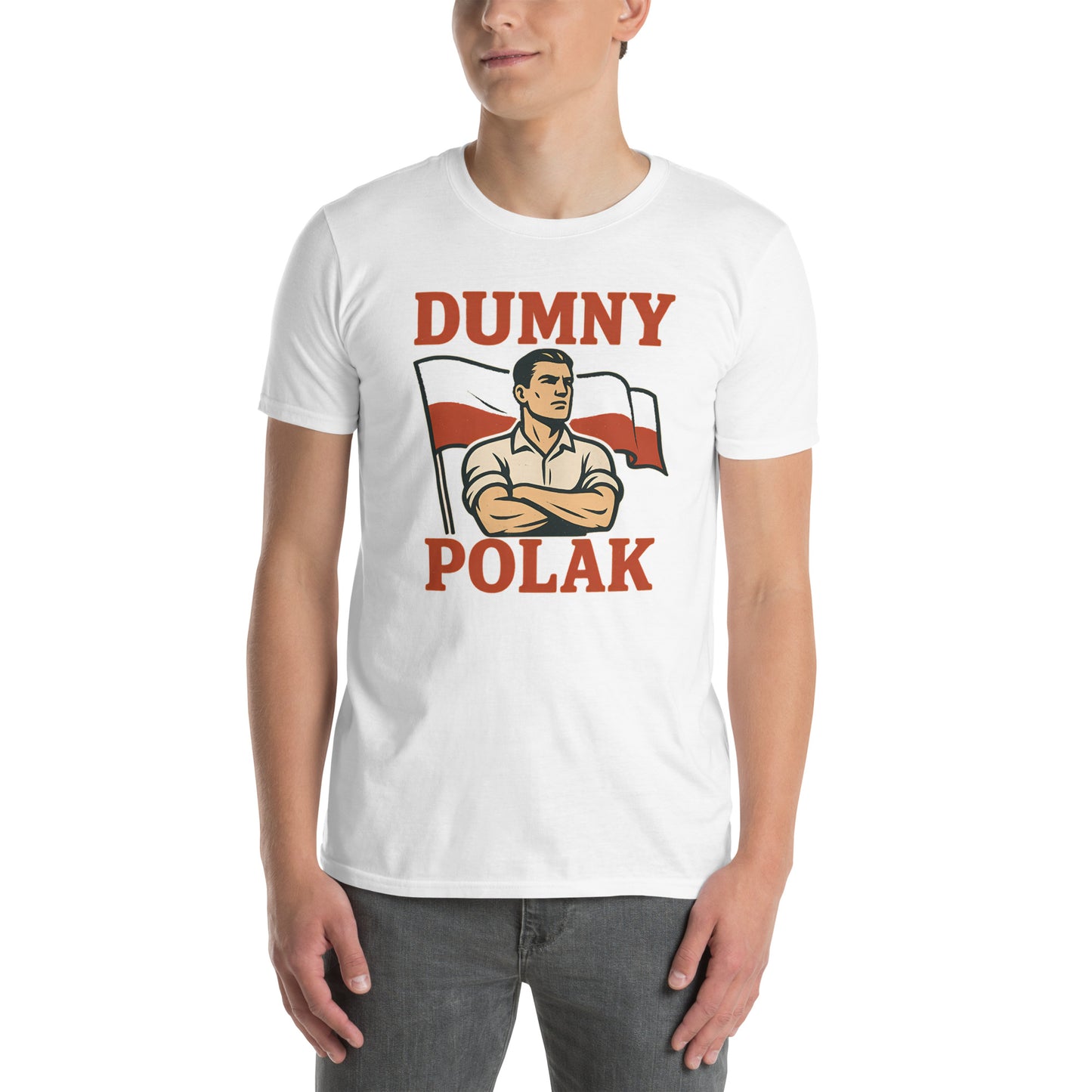 Dumny Polak T-shirt with Polish flag design