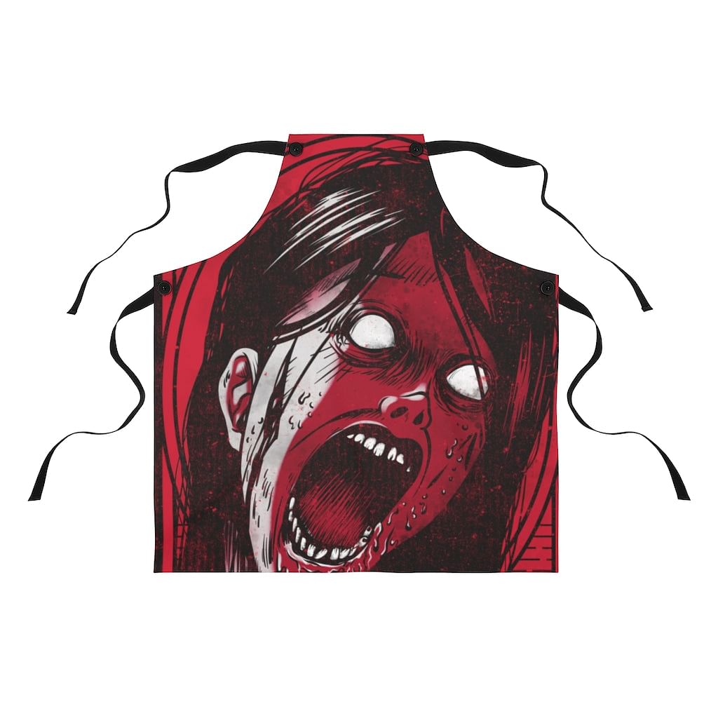 Eye-catching horror-themed apron