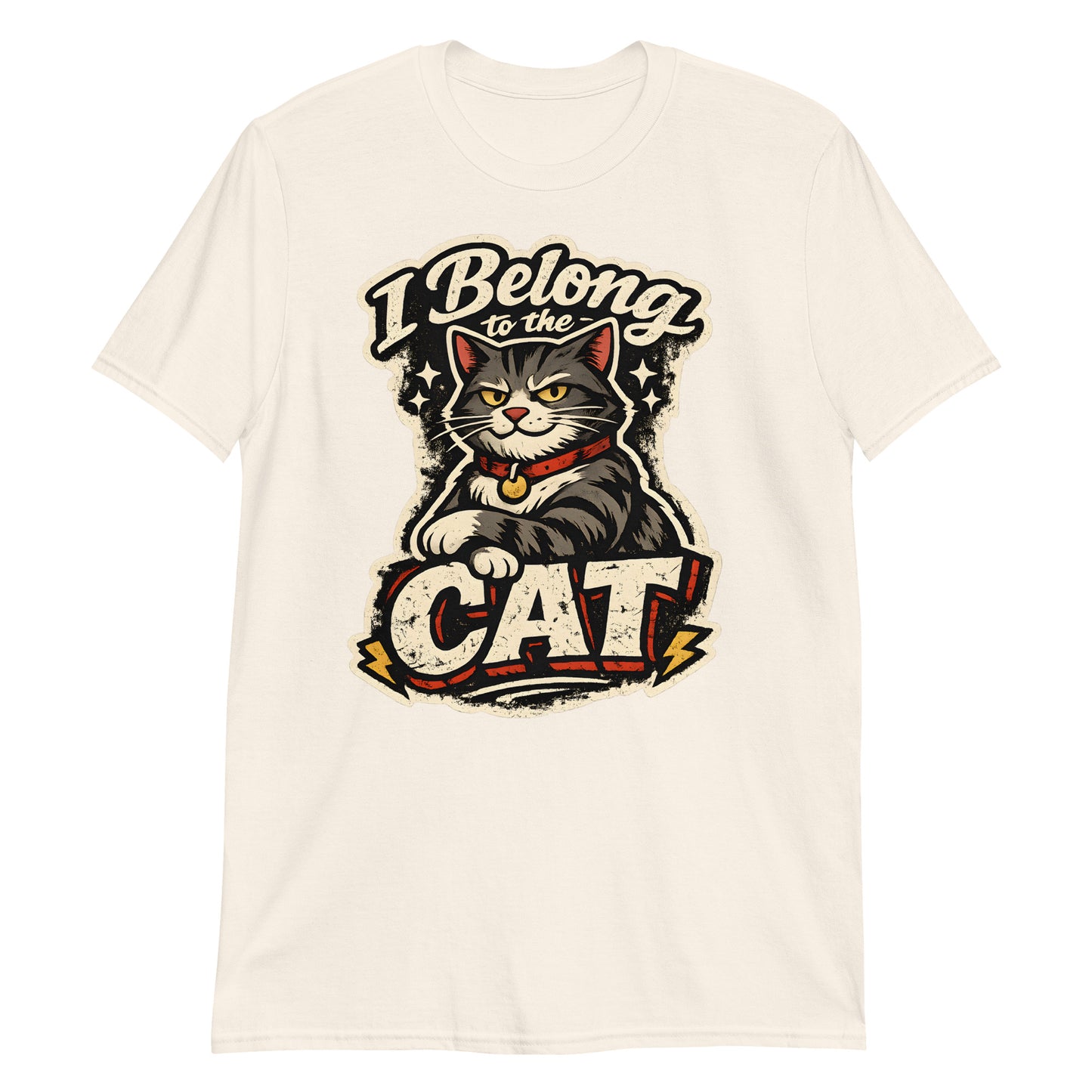Feminine fit vintage cat shirt for dedicated cat moms