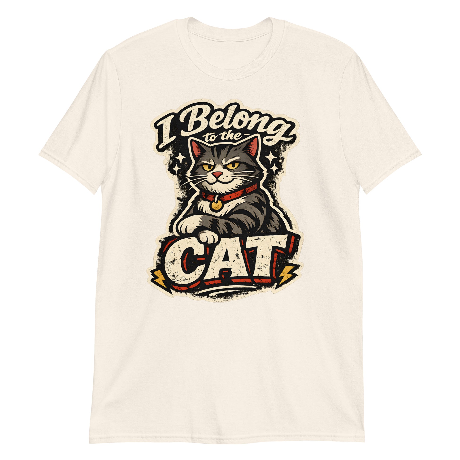 Feminine fit vintage cat shirt for dedicated cat moms