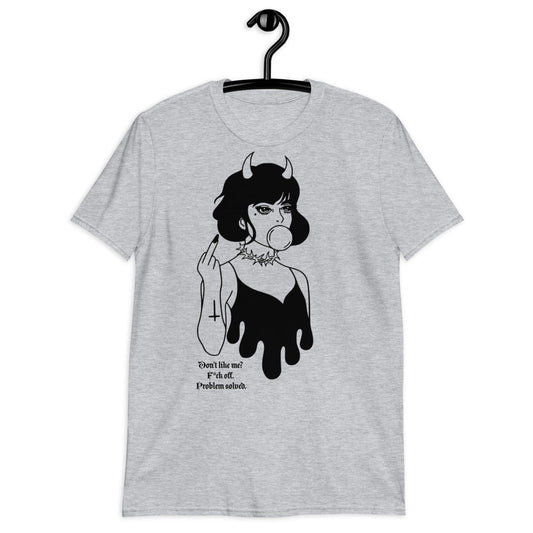 Fuck Off Shirt / Middle Finger Shirt / Naughty Shirt / Don't like me? F*ck off! Problem solved - YVDdesign